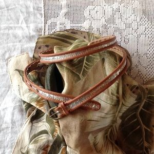 3/4"  skinny fashion belt,  XL